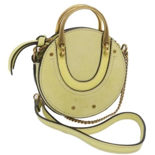 Chloé Pre-owned Pre-owned Mocka handvskor Yellow, Dam