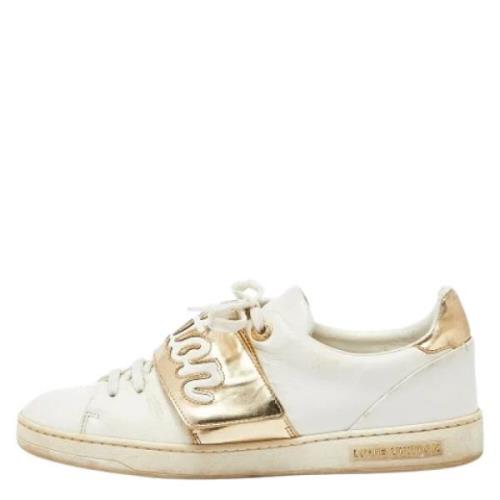 Louis Vuitton Vintage Pre-owned Laeder sneakers White, Dam