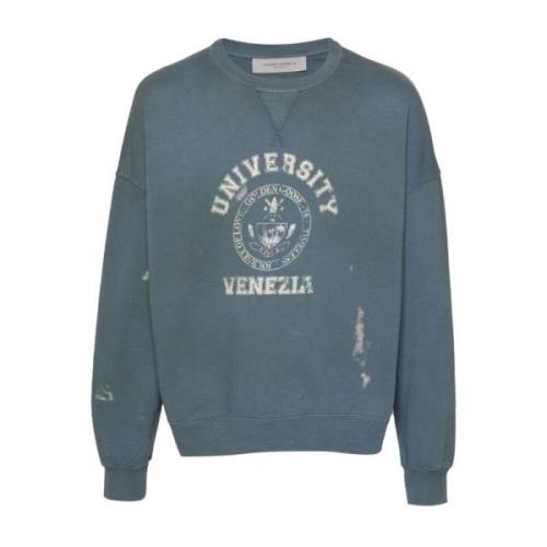 Golden Goose Blå Crewneck Tröja Blue, Dam