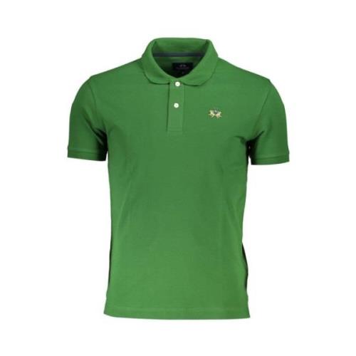 La Martina Elegant Slim Fit Polo Grön Kontrast Green, Herr