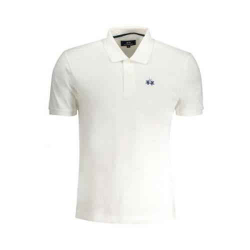 La Martina Polo shirt med korta ärmar White, Herr