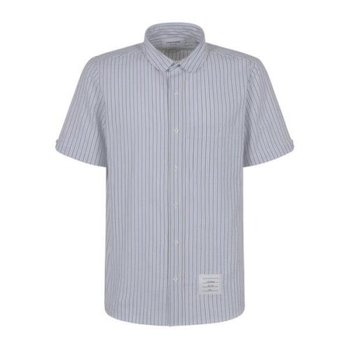 Thom Browne Short Sleeve Shirts Blue, Herr