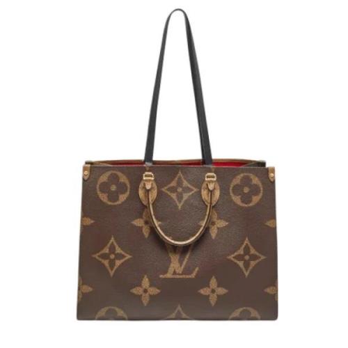 Louis Vuitton Vintage Pre-owned Belagd canvas totevskor Brown, Dam