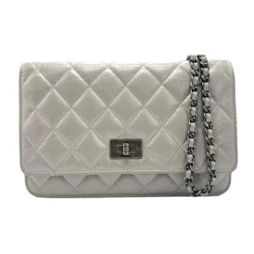 Chanel Vintage Pre-owned Laeder chanel-vskor Gray, Dam