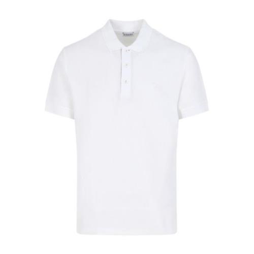 Burberry Vit T-shirt Herrmode Stil White, Herr