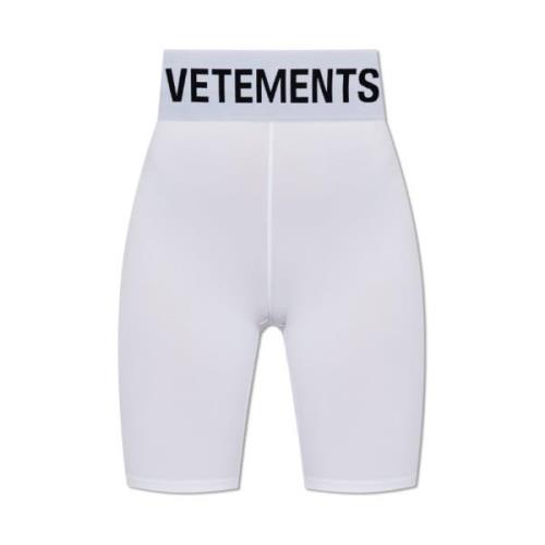 Vetements Logo shorts White, Dam