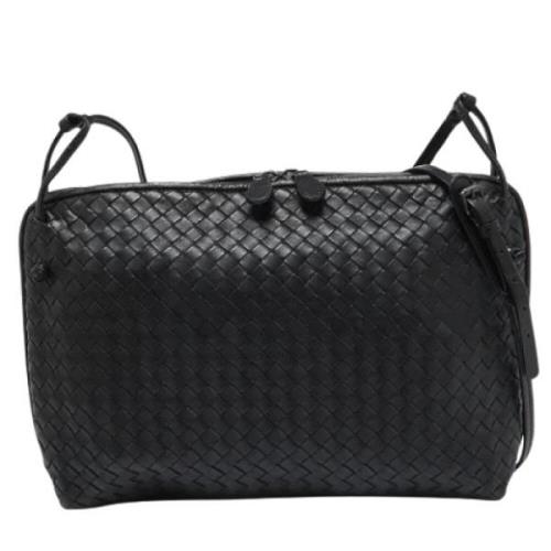 Bottega Veneta Vintage Pre-owned Laeder crossbodyvskor Black, Dam