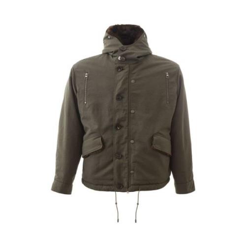 Lardini Elegant Army Jacket Bomull Mn Green, Herr