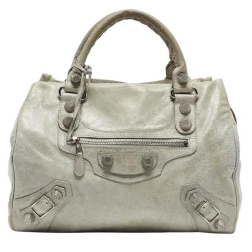 Balenciaga Vintage Pre-owned Laeder balenciaga-vskor Gray, Dam