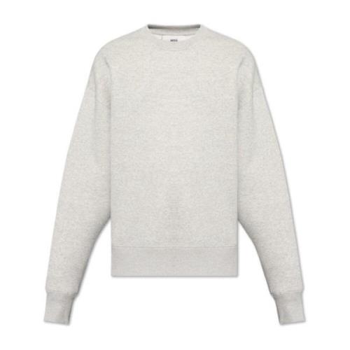 Ami Paris Sweatshirt med logotyp Gray, Herr