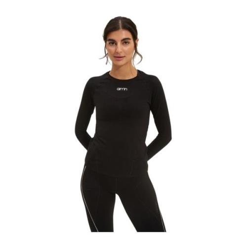 Aim'n Black Soft Basic Long Sleeve Black, Dam