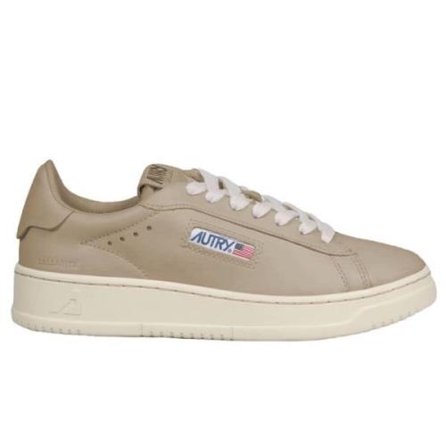 Autry Beige Getläder Vintage Sneaker Beige, Herr