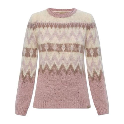 Woolrich Mönstrad tröja Pink, Dam