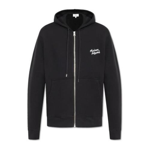 Maison Kitsuné Dragkedja hoodie Black, Herr