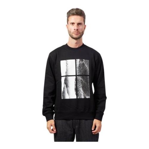 Boss Svart Crewneck Sweater Black, Herr