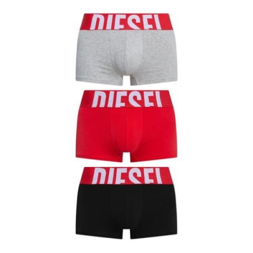 Diesel Trepack boxershorts med logotyp Multicolor, Herr