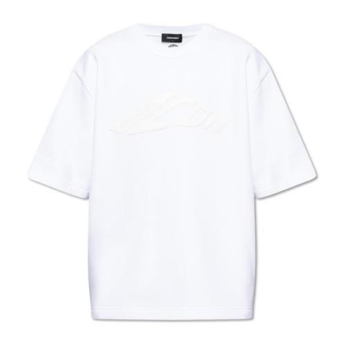 Dsquared2 T-shirt med logotyp White, Herr