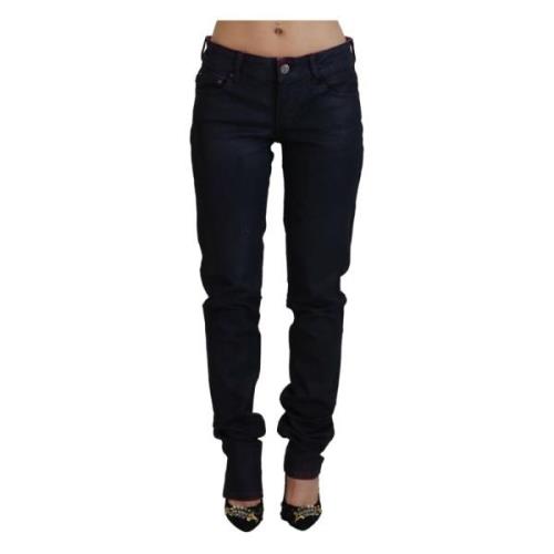 Just Cavalli Svarta låga midja denimbyxor Black, Dam