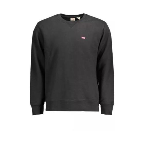 Levi's Klassiskt Bomullsweatshirt med Rund Hals Black, Herr