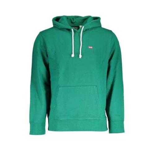 Levi's Grön Hoodie i Bomull med Logo Green, Herr