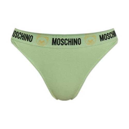 Moschino Logo string Green, Dam