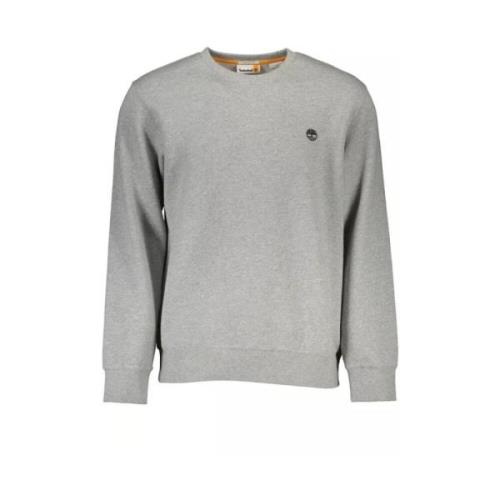 Timberland Logo-Pullover i Bio-Bomullsblandning Gray, Herr