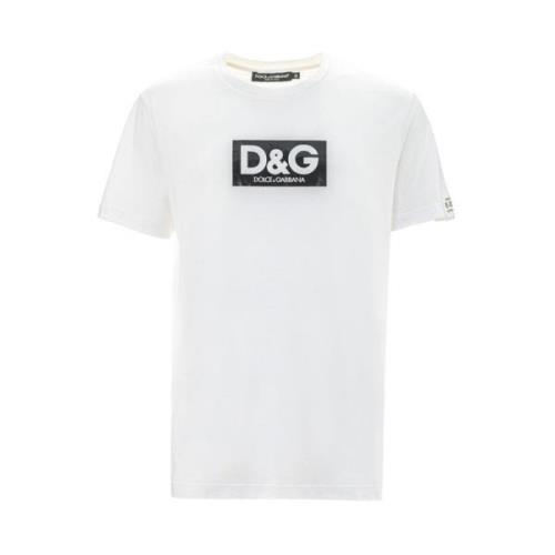 Dolce & Gabbana Vit Bomull T-shirt White, Herr