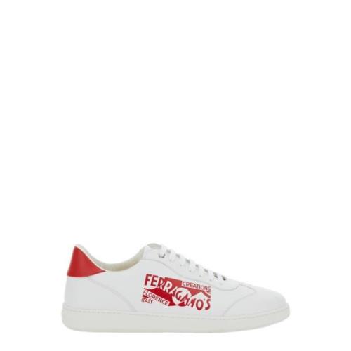 Salvatore Ferragamo Vita Sneakers Achille Venna White, Herr