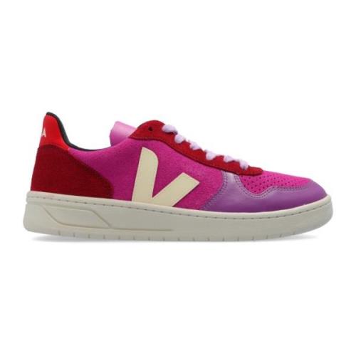 Veja Sportskor V-10 Suede Pink, Dam