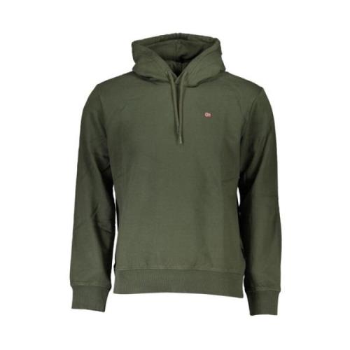 Napapijri Grön Fleece Hoodie - Regular Fit Green, Herr