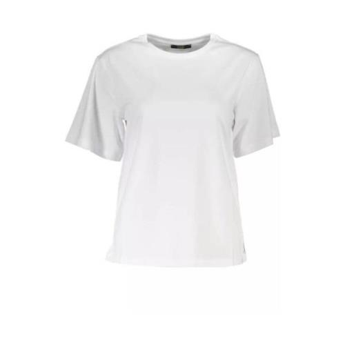 Cavalli Class Elegant Slim Fit Tryckt Tee White, Dam