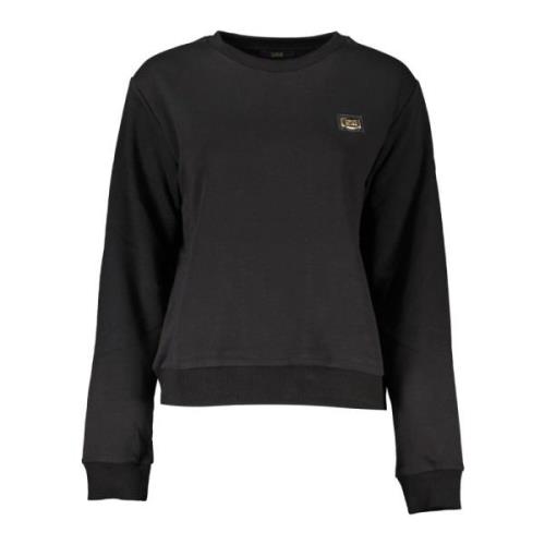 Cavalli Class Elegant Långärmad Tryckt Sweatshirt Black, Dam