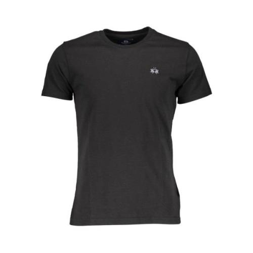 La Martina Elegant kortärmad T-shirt rund hals Black, Herr