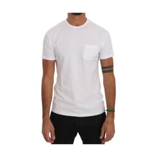 Daniele Alessandrini Elegant vit bomull T-shirt White, Herr