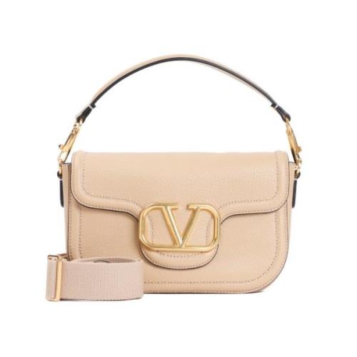 Valentino Garavani Locò Axelväska Beige, Dam