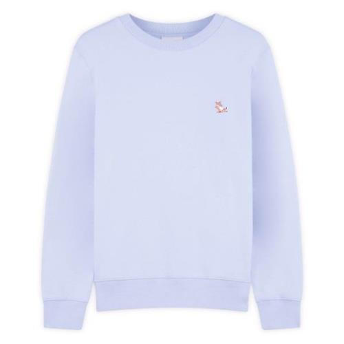 Maison Kitsuné Beat Blue Patch Sweatshirt Blue, Herr