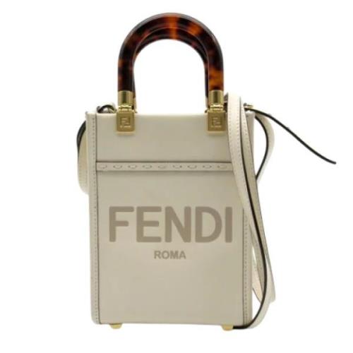 Fendi Vintage Pre-owned Laeder fendi-vskor White, Dam