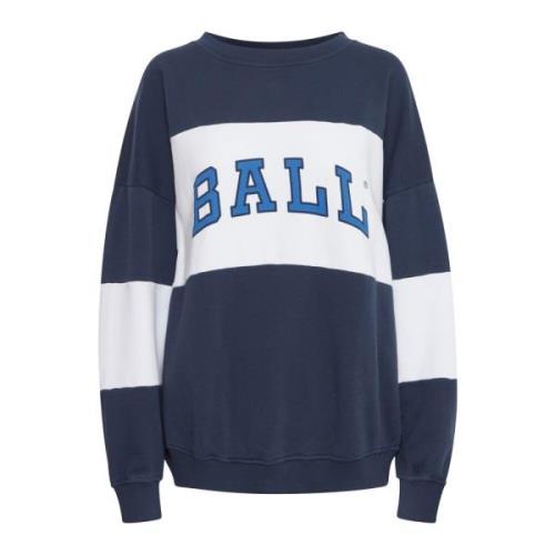 Ball Sporty Barobinson Sweatshirt Black Iris Blue, Dam