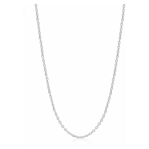 Nialaya Mens Stainless Steel Cable Chain Gray, Herr