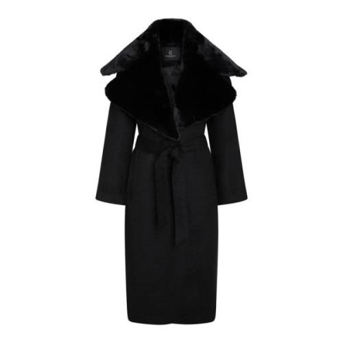 Bruuns Bazaar Svart Women Catarinabbfurra Coat Jacka Black, Dam