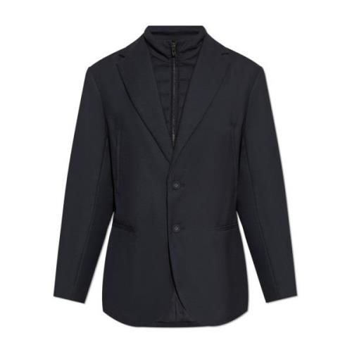 Emporio Armani Blazer med huva Blue, Herr