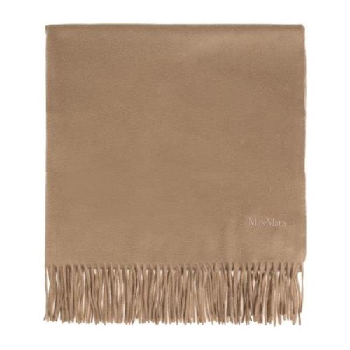 Max Mara Frynset Halsduk Beige, Dam