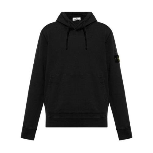 Stone Island Svarta Tröjor för Män Black, Herr