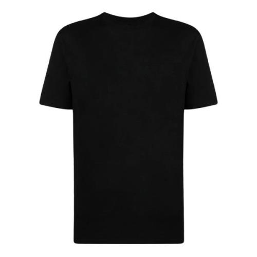 Jil Sander Svart Bomull T-shirt med Logotyptryck Black, Herr