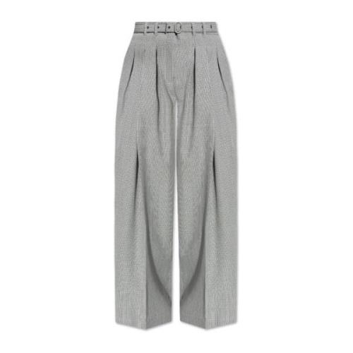 Jil Sander Rutiga byxor Gray, Dam