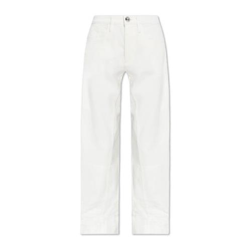 Jil Sander Jeans med dekorativ finish White, Dam