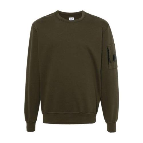 C.p. Company Grön Lättvikts Crew Neck Sweatshirt Green, Herr