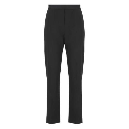 Msgm Svarta Ullbyxor Elastisk Midja Black, Dam