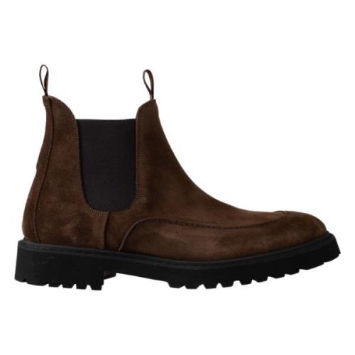 Calce Chelsea Boots Brun Läder Stilfull Brown, Herr