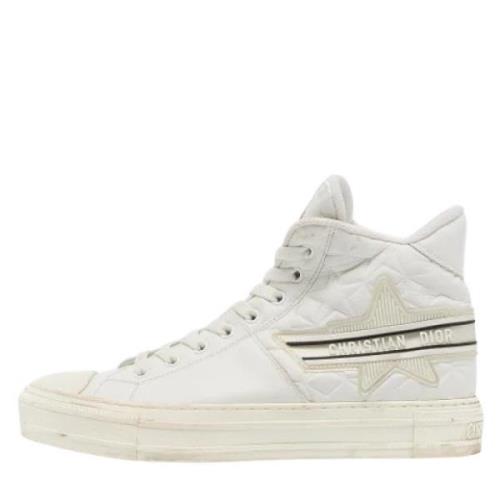 Dior Vintage Pre-owned Laeder sneakers White, Dam